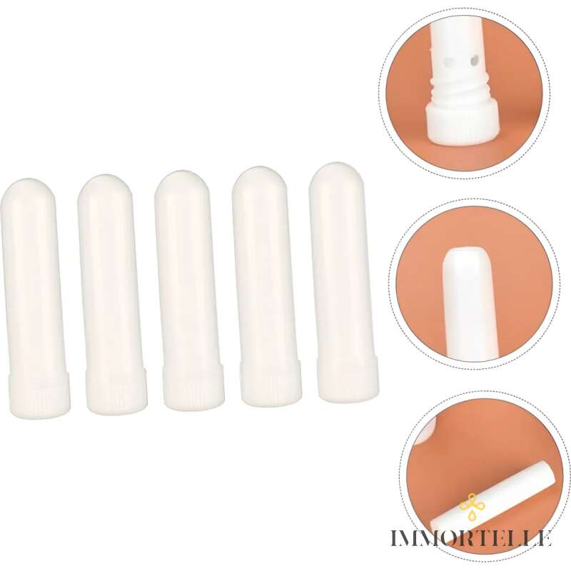 Inhalador Nasal Personal Aromaterapia Plástico Blanco X 5un.
