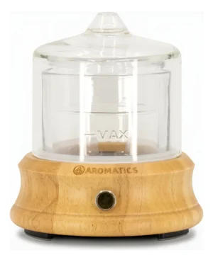 Difusor Ultrasonico Aromaterapia Premium Madera Y Vidrio Marrón Claro