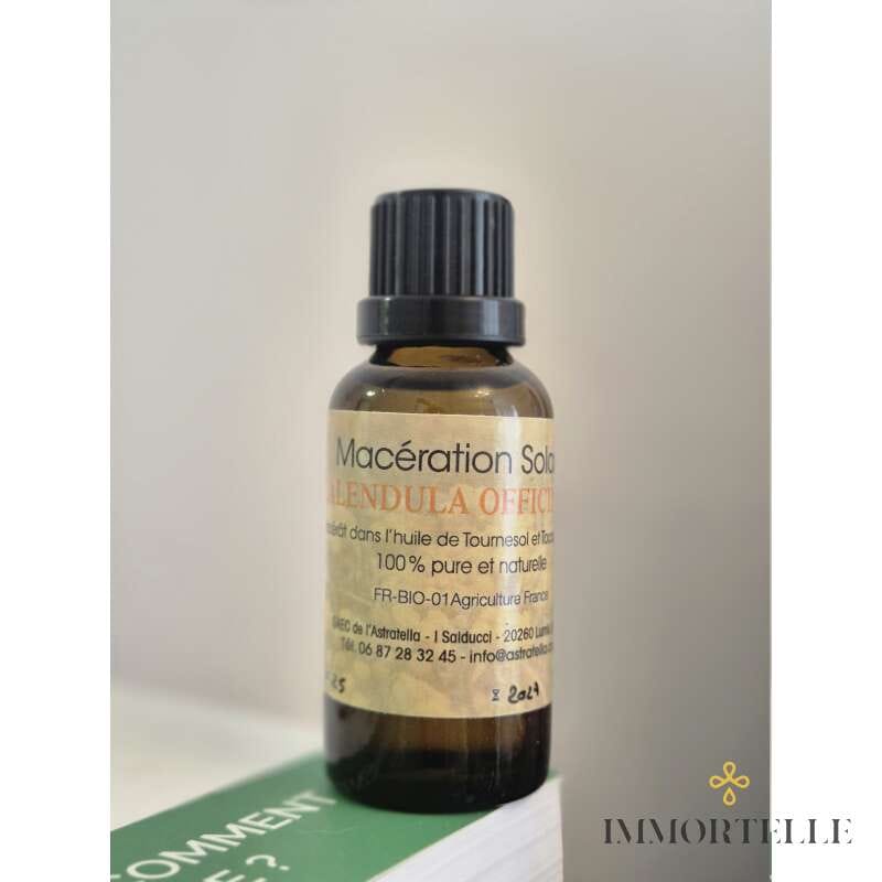 Maceración solar de Calendula en Aceite de Girasol