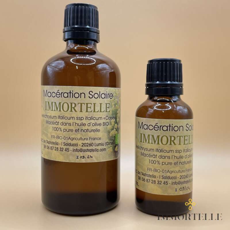 Maceración solar de Siempreviva en Aceite de Oliva